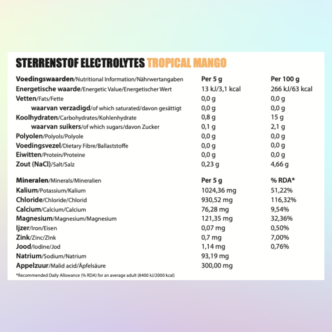 Sternenstaub Elektrolyte