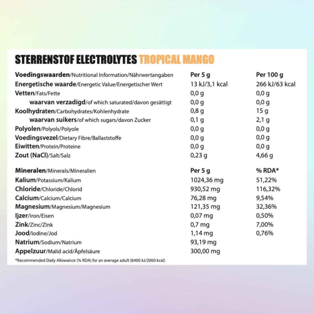 Sterrenstof Elektrolyte