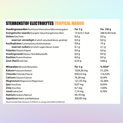 Sterrenstof Elektrolyte